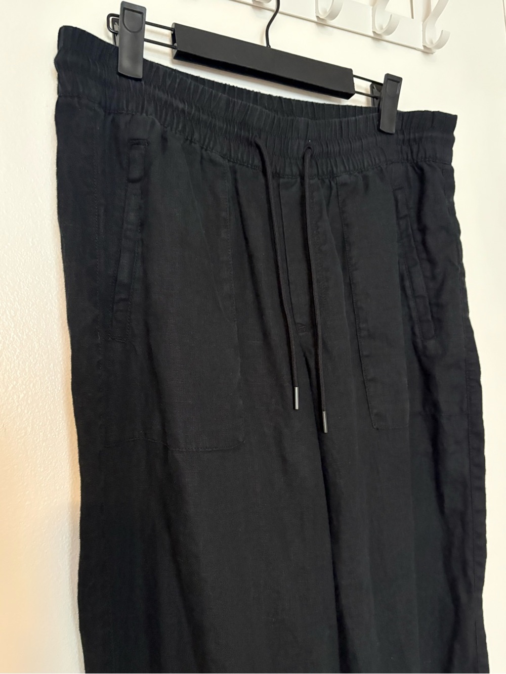 Athleta Black Retreat Linen High Rise Wide Leg Pant size small - Picture 2 of 5